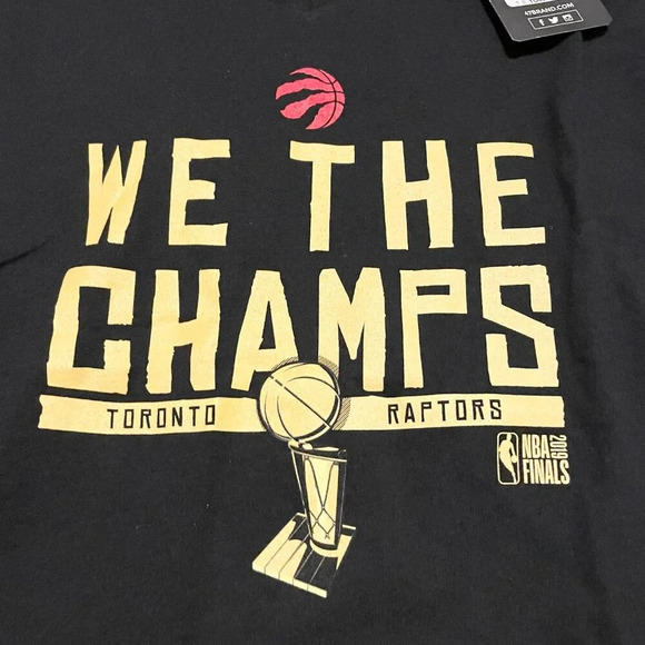 Toronto Raptors 47 We The Champs Tee Womens Large NBA 2019 Champions T-Shirt - Picture 3 of 15